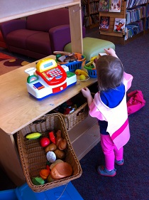 Zoe at the library